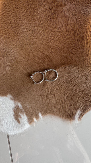 Diamond Star Hoop Earrings