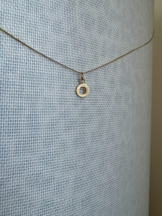 14k Solid Gold Initials “A-Z” Letters Name Charm