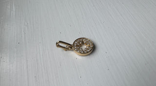 14K Yellow Gold Diamond Starburst Enhancer Charm