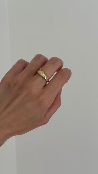 14k Diamond Dome Star Ring