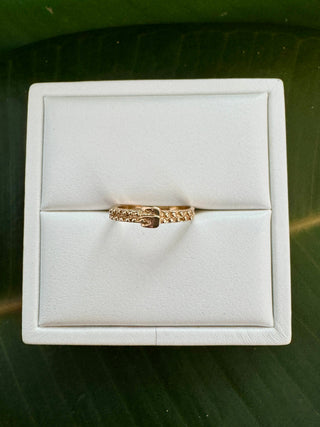 Vintage 9k Yellow Gold Buckle Band