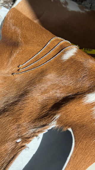 Natural diamond tennis bracelet