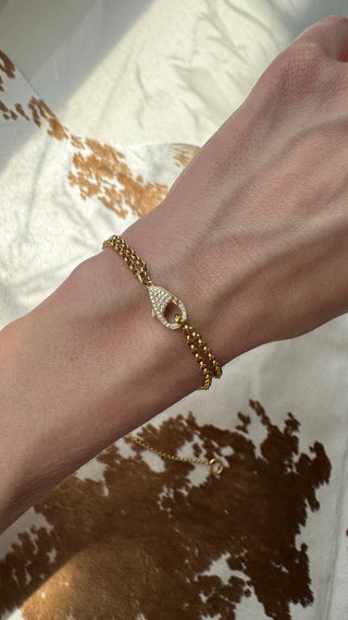 14k Gold Diamond Lobster Clasp Pendant Solid Gold Openable Lock for Charms and Necklaces