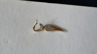 Dainty Diamond Angel Wing Charm with Clip Enhancer 14k