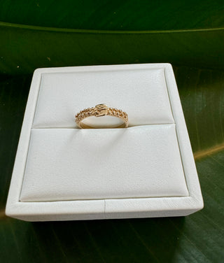 Vintage 9k Yellow Gold Buckle Band