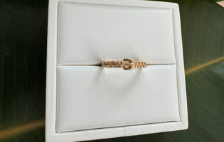 Vintage 9k Yellow Gold Buckle Band