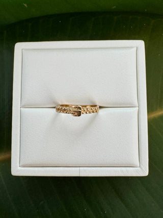 Vintage 9k Yellow Gold Buckle Band