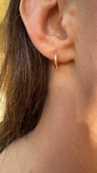14k Gold Huggie Earrings