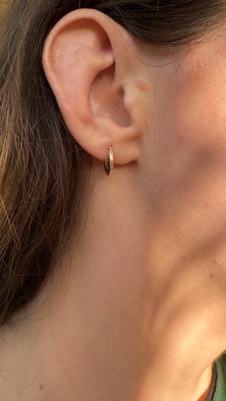 14k Gold Huggie Earrings