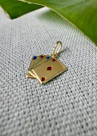 14k Solid Gold Vintage Playing Cards