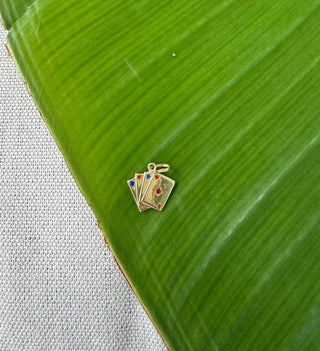 14k Solid Gold Vintage Playing Cards