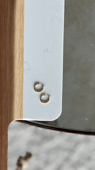 14k Gold Huggie Earrings