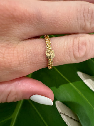 Vintage 9k Yellow Gold Buckle Band