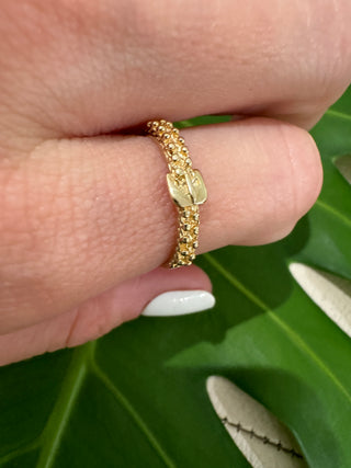 Vintage 9k Yellow Gold Buckle Band